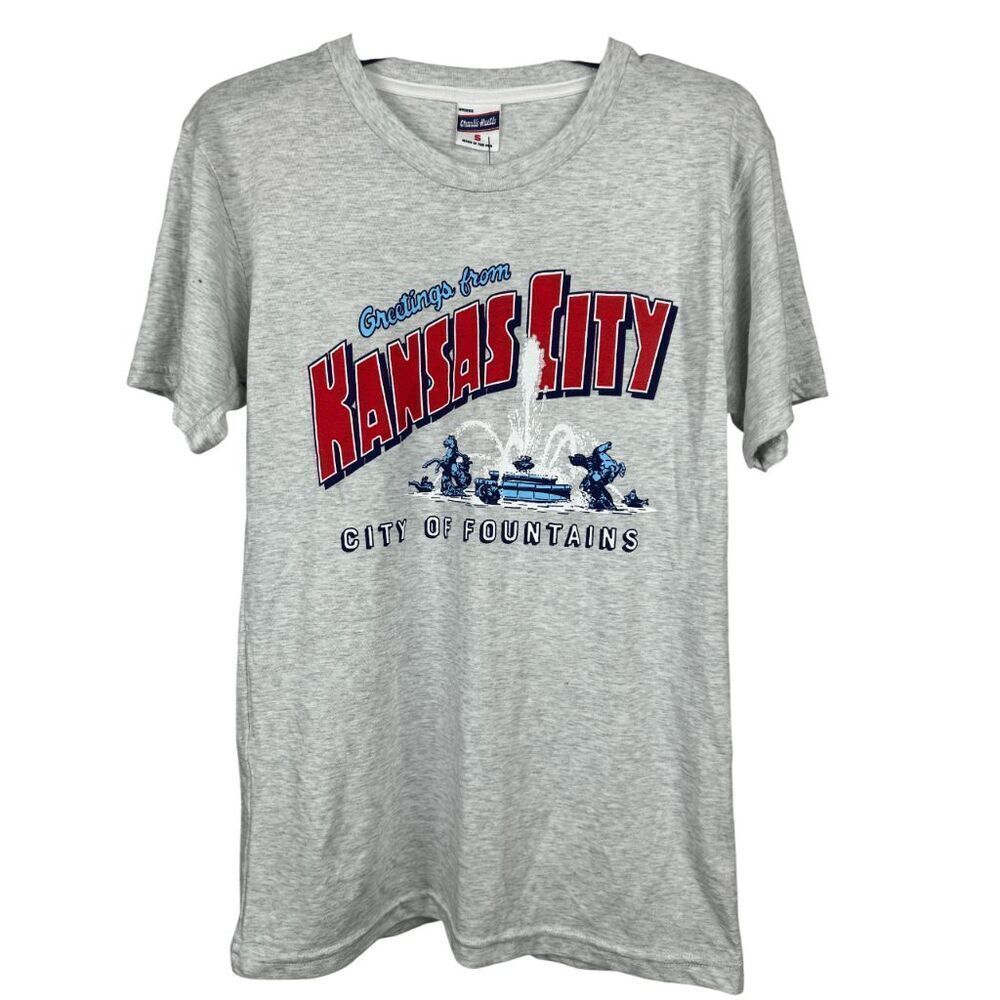 Charlie Hustle City of Fountains, Greetings from Kansas City Tee S